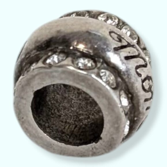 (2/$20) Brighton Rhinestone MOM Bead Charm - Picture 3 of 5